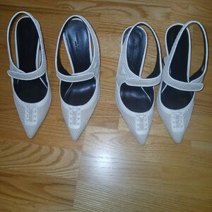 Paloma Sneaker Heel in White Mesh by BRANDON BLACKWOOD